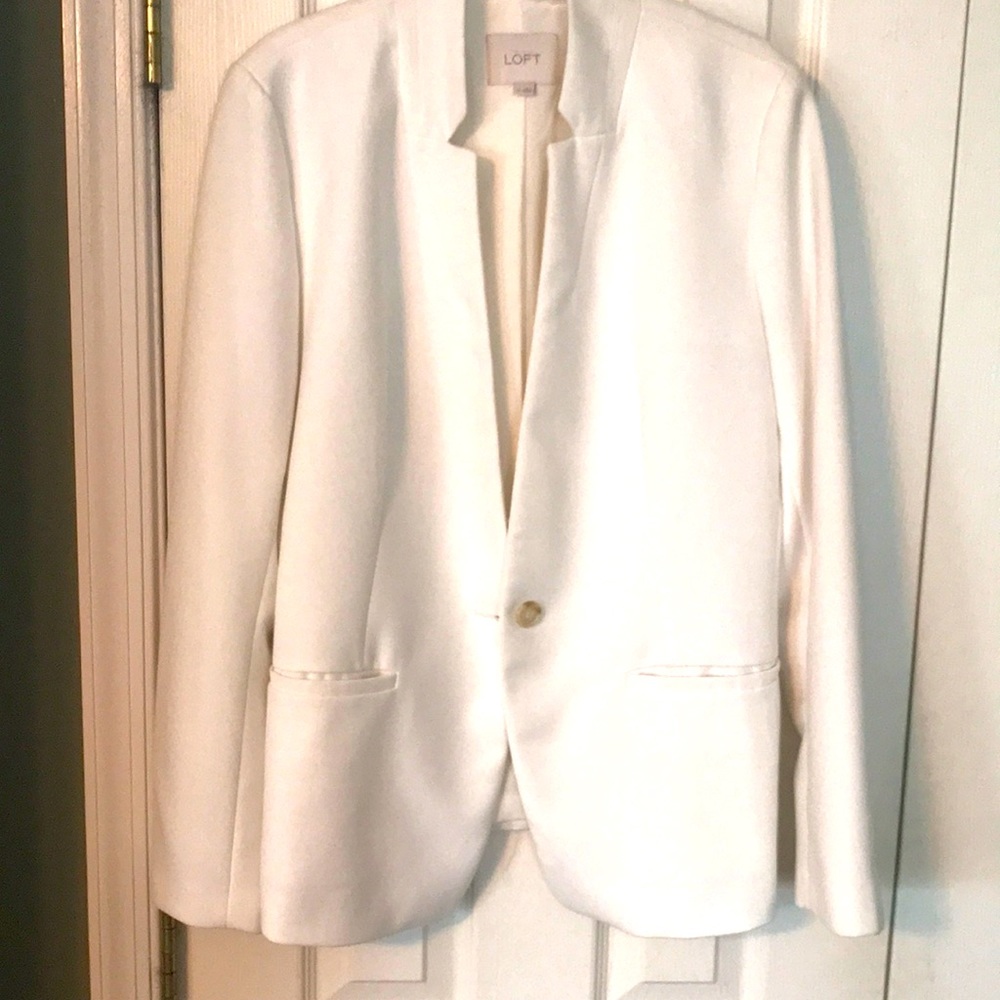 Ann Taylor Loft SuitCoat White